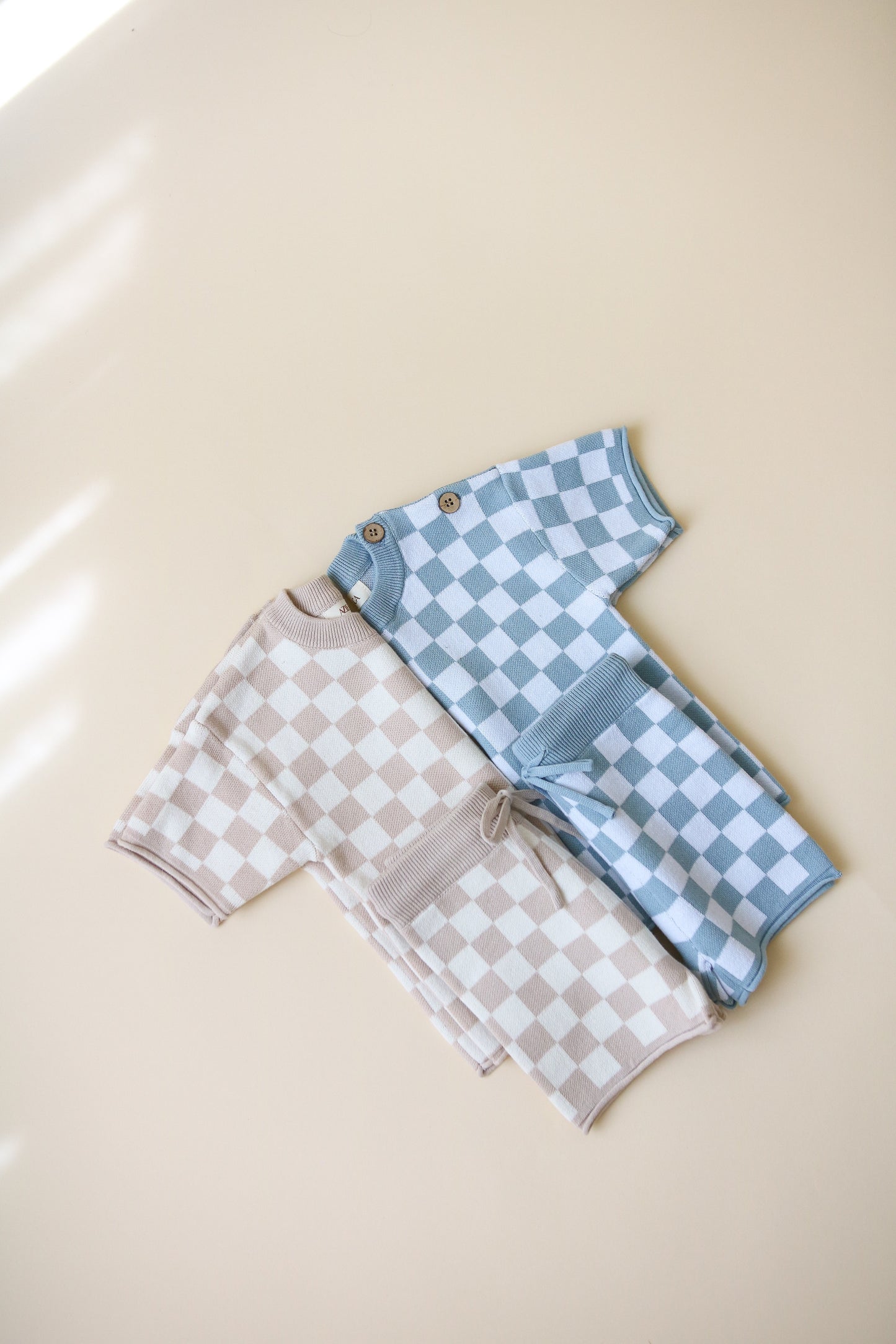 Checker Knit Set