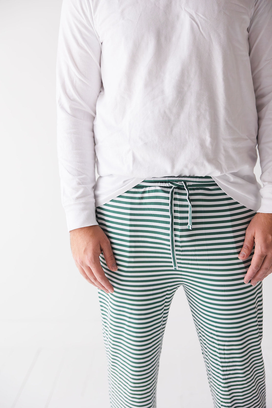 Green Stripes: Men's Pants