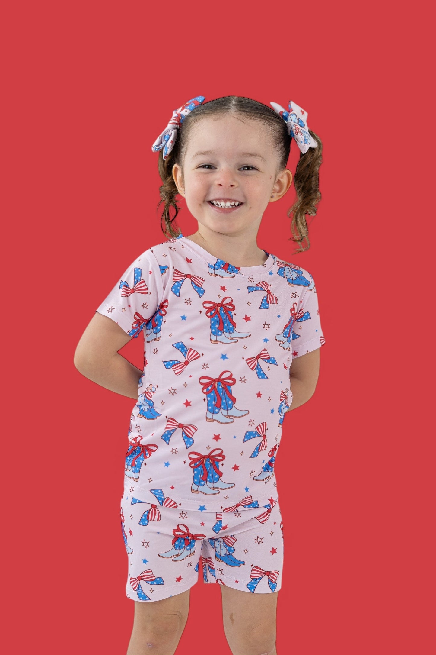 USA BOOTS N' BOWS DREAM SHORT SET