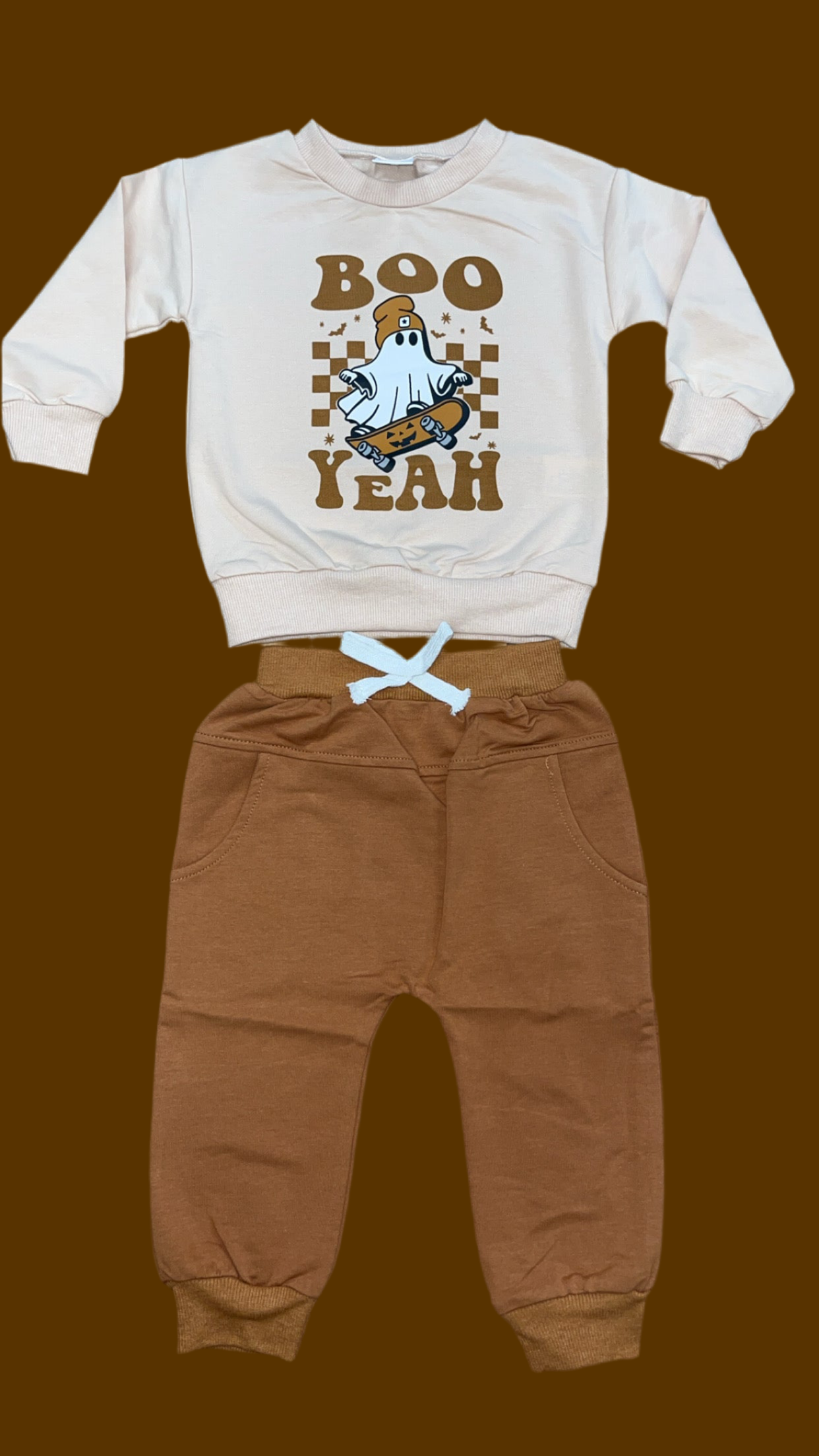 Halloween Boo Jogger Set