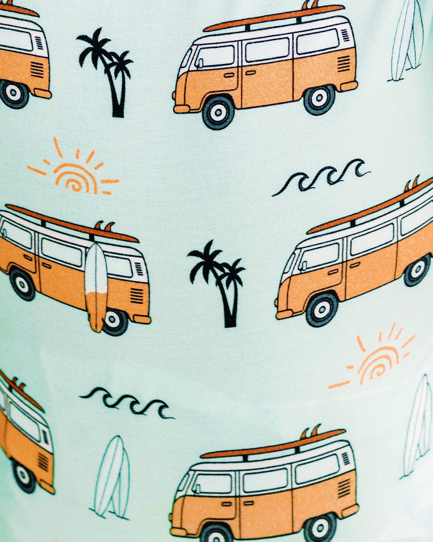 Bamboo Shorty Romper | Retro Beach