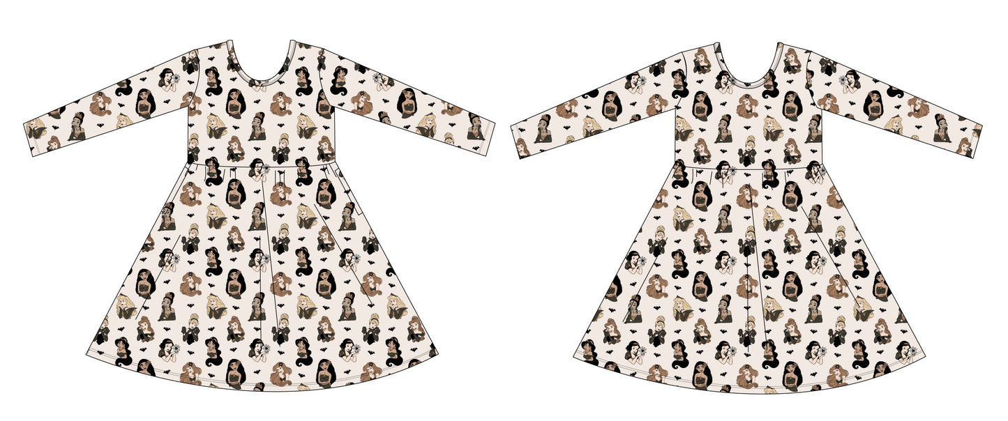 Fairytale Frights: Long Sleeve Twirl Dress