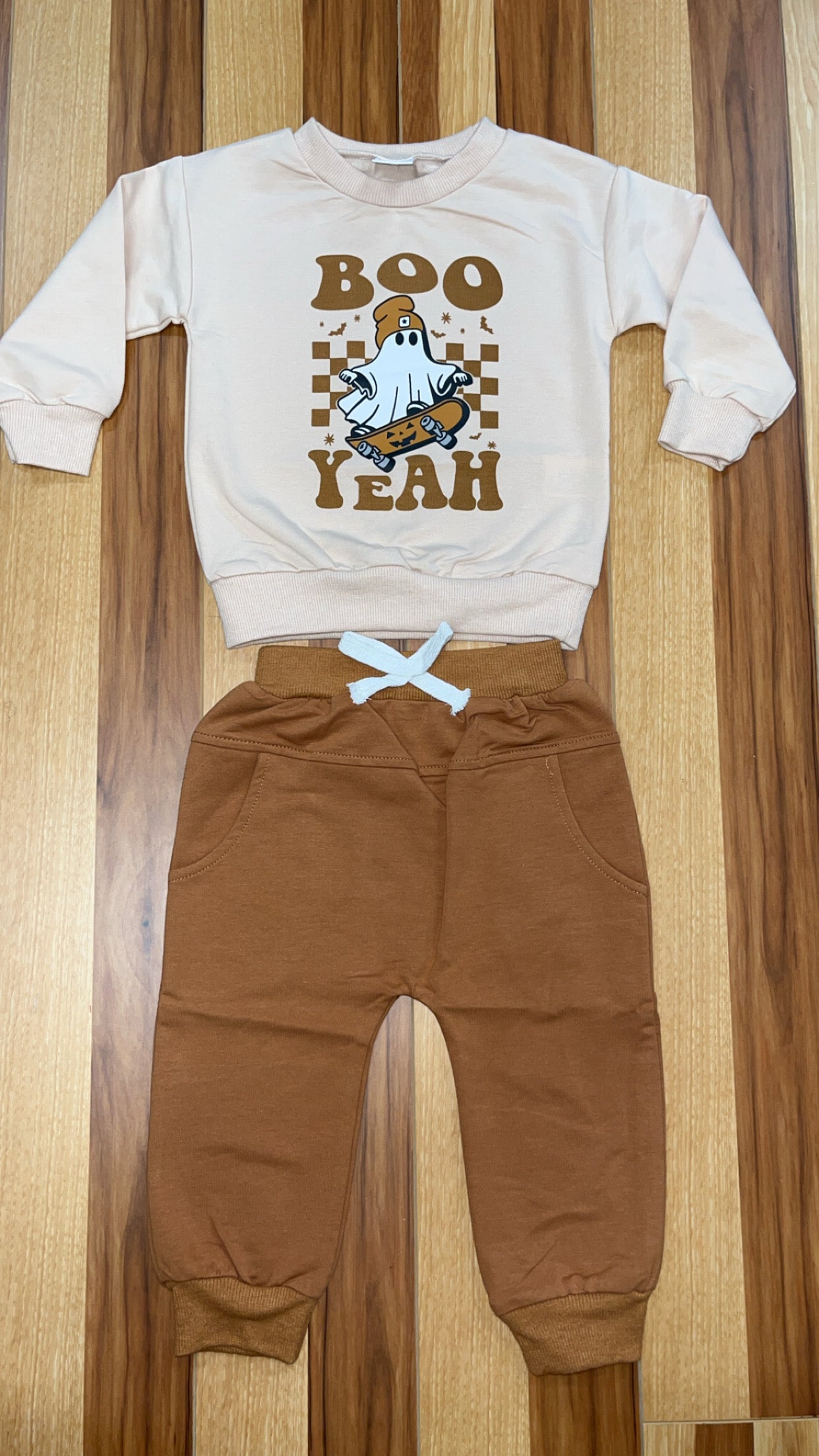 Halloween Boo Jogger Set