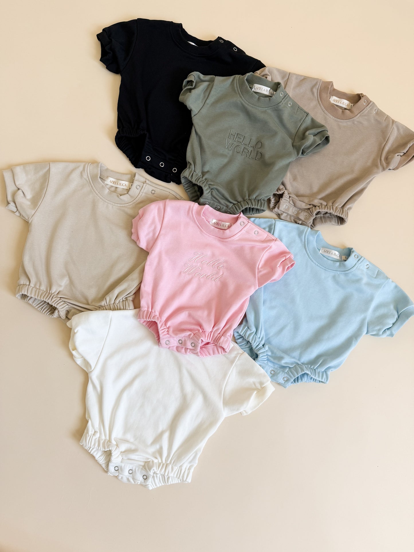 Short Sleeve Bubble Romper