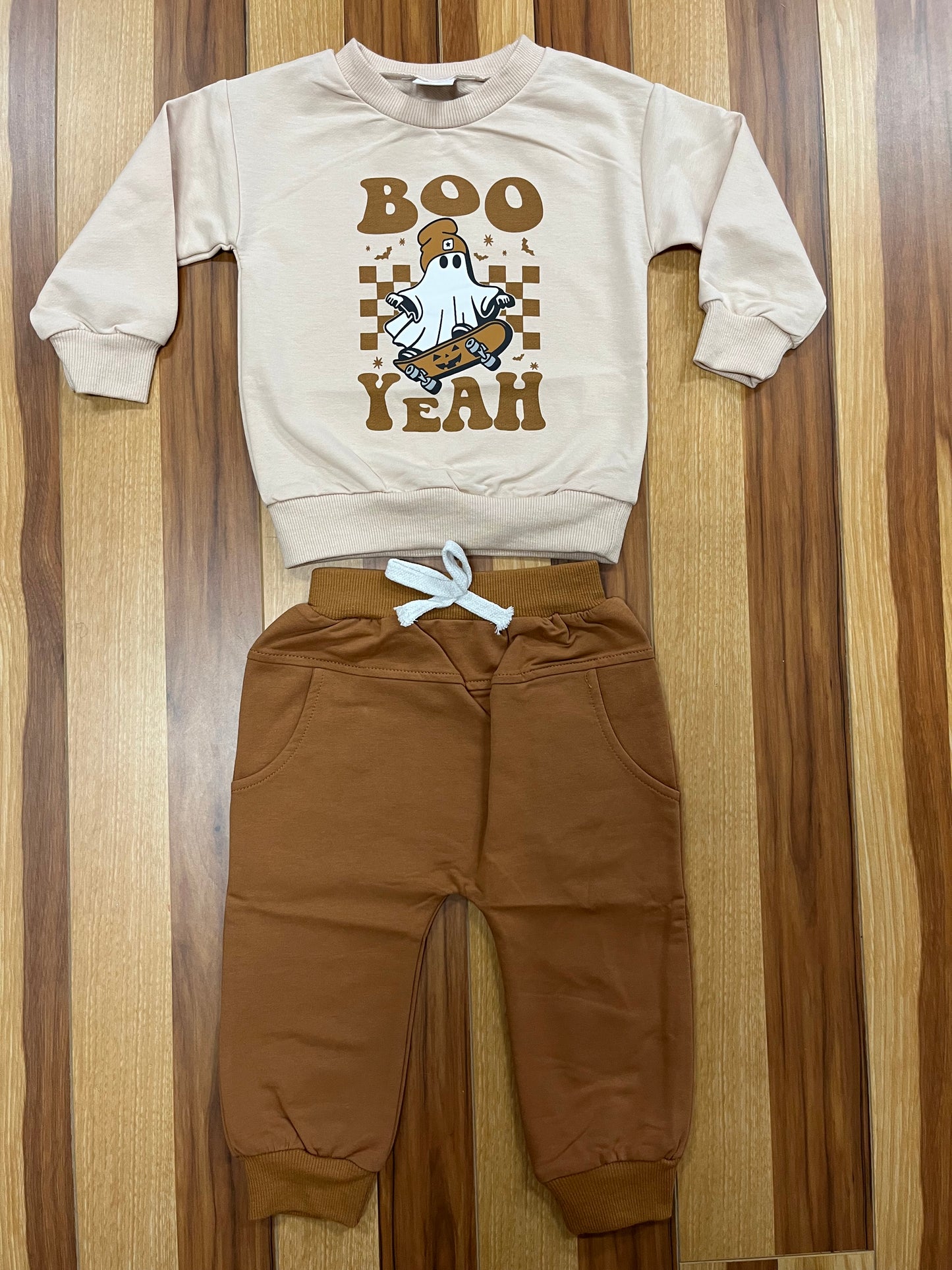 Halloween Boo Jogger Set