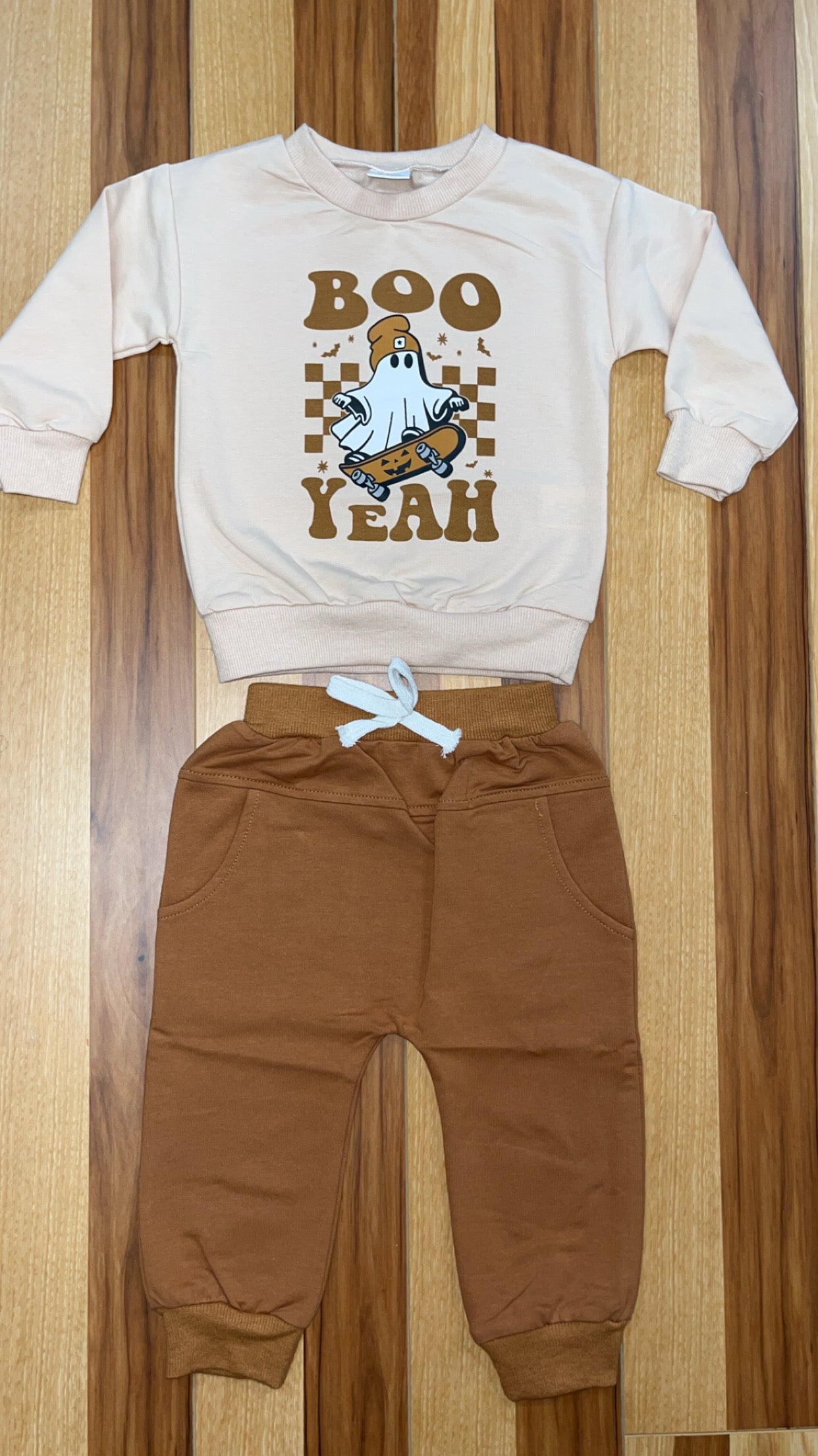 Halloween Boo Jogger Set