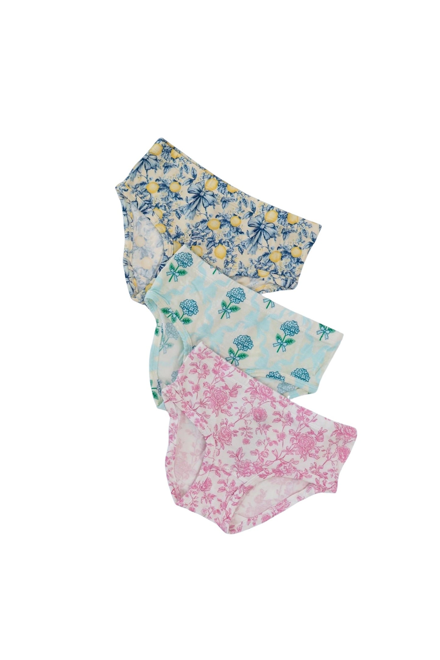 VINTAGE CITRUS TOILE DREAM GIRL'S BRIEF SET