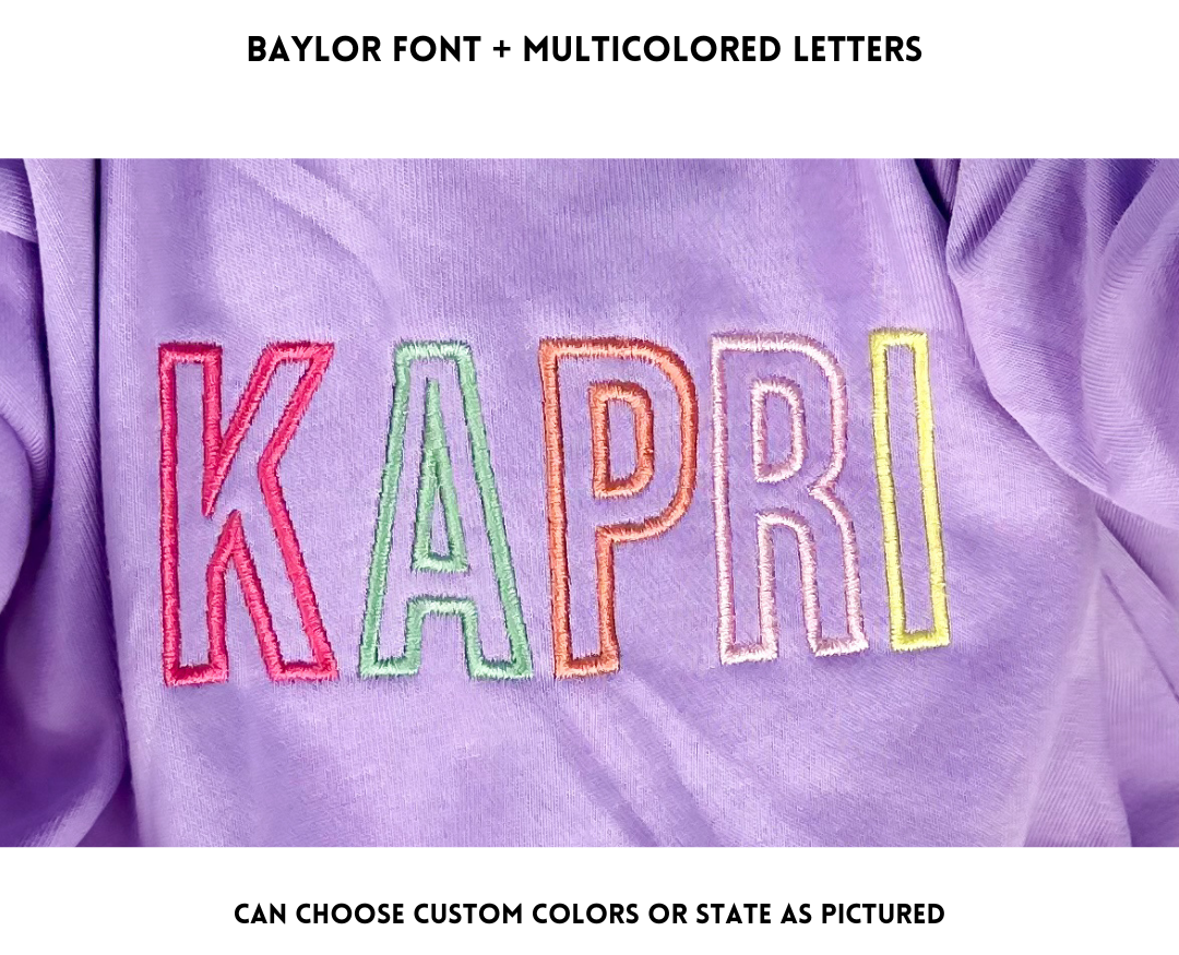 Adult Custom Embroidered Comfort Colors Tee
