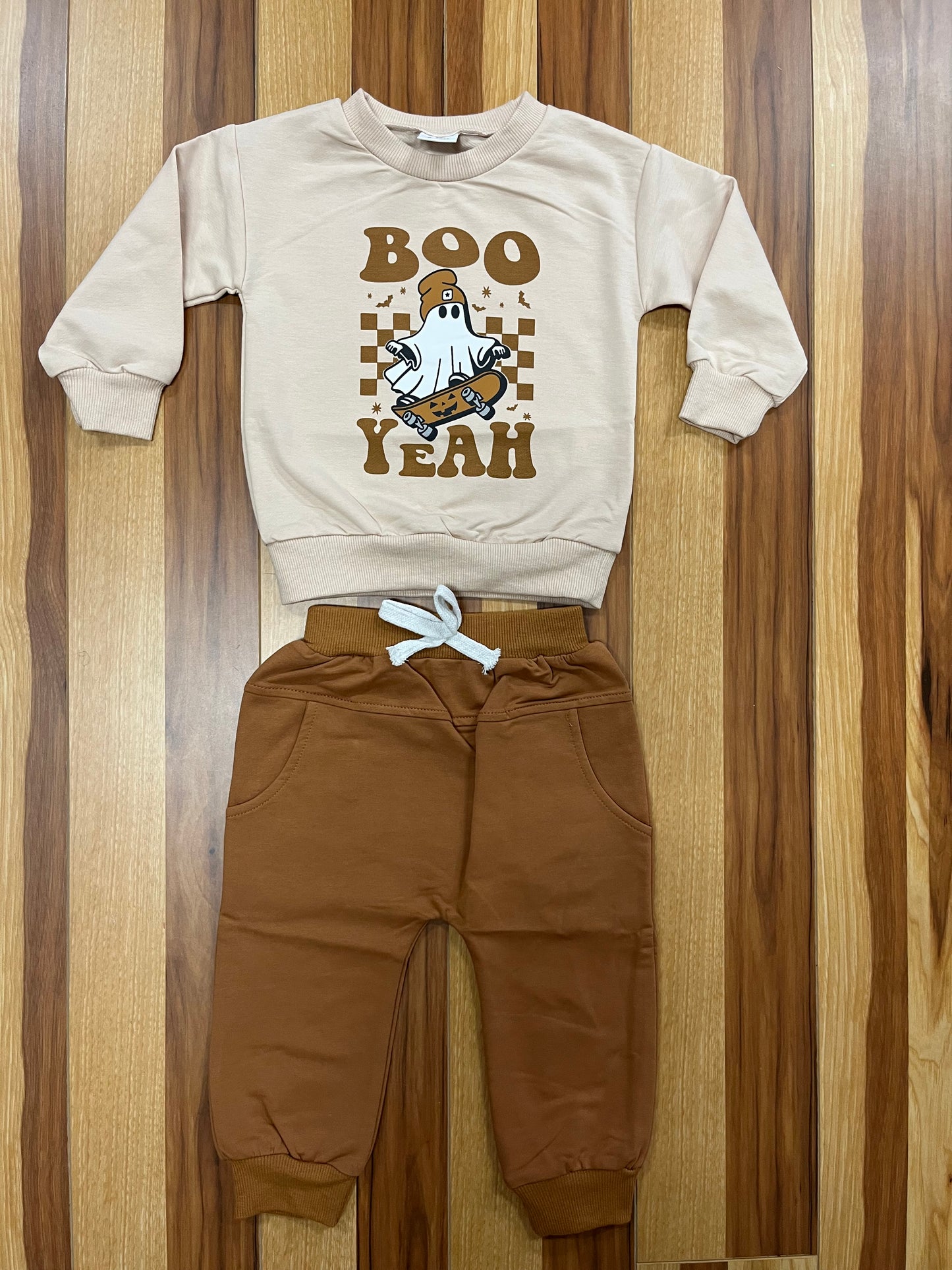 Halloween Boo Jogger Set