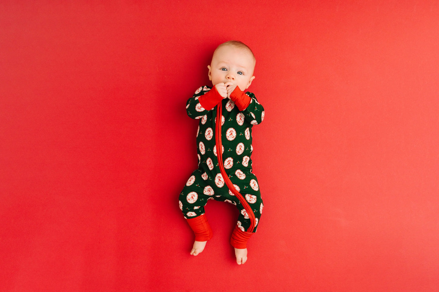 Little One Shop: Christmas Goose Bamboo Zippy Romper