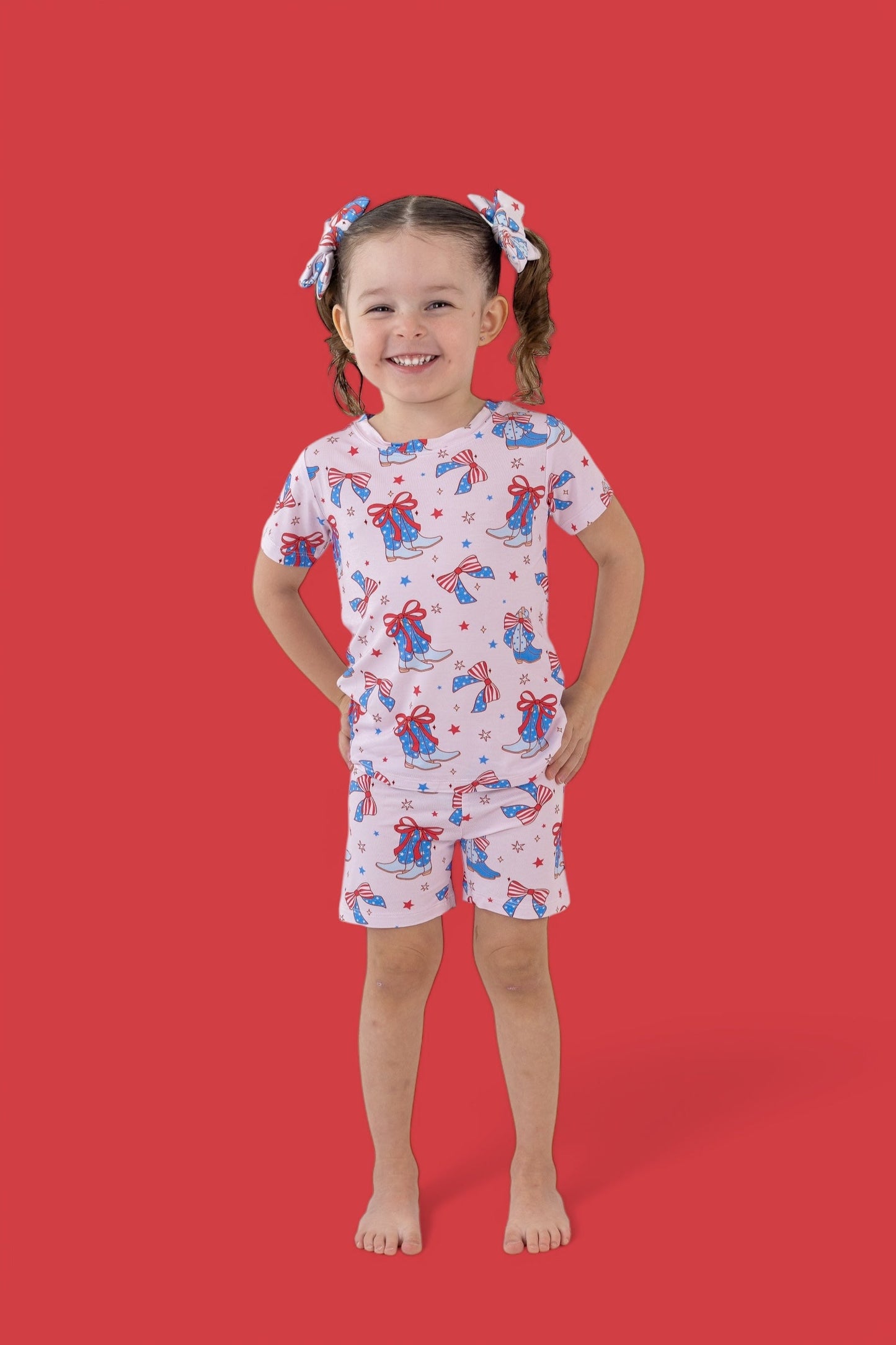 USA BOOTS N' BOWS DREAM SHORT SET