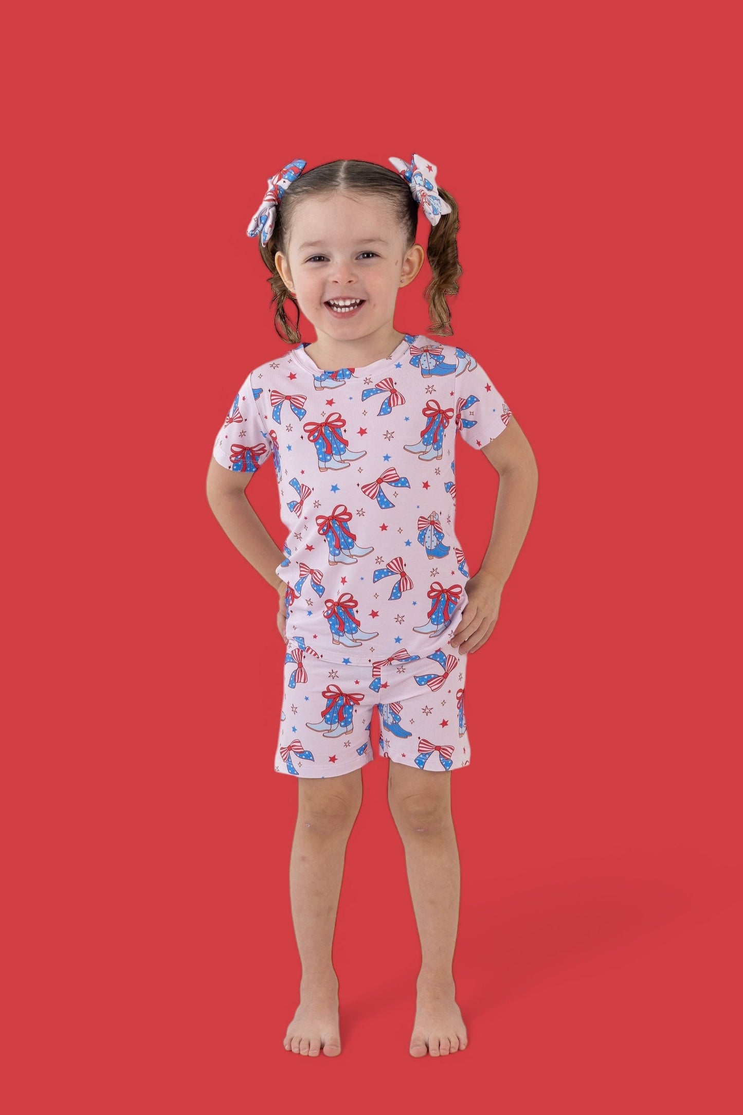 USA BOOTS N' BOWS DREAM SHORT SET