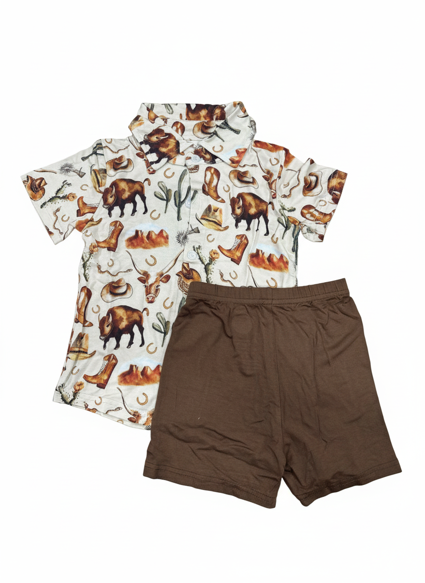 Bison 2 Piece Short Set