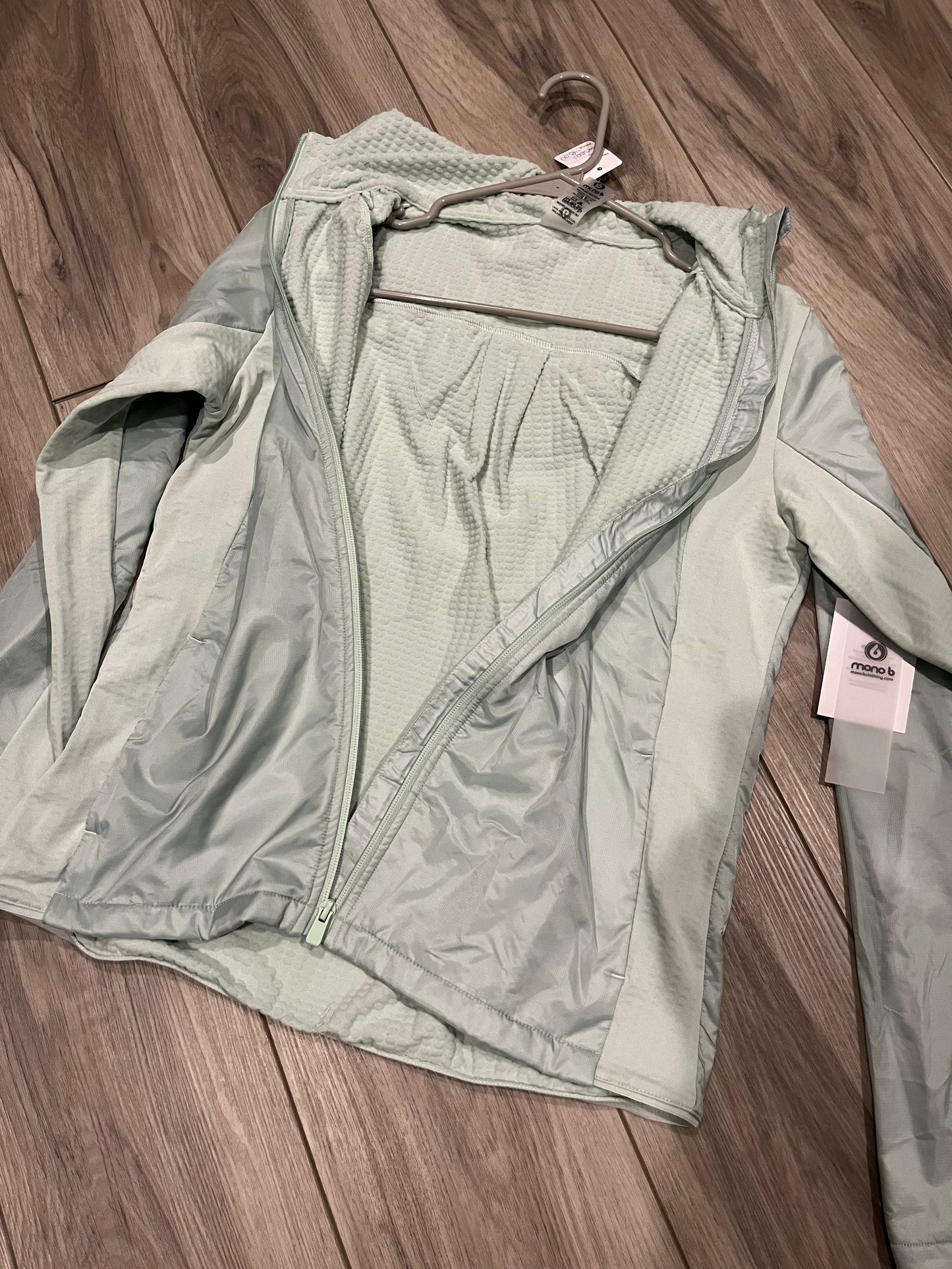 Mono B- Lined Fleece Active Jacket- Surf Spray