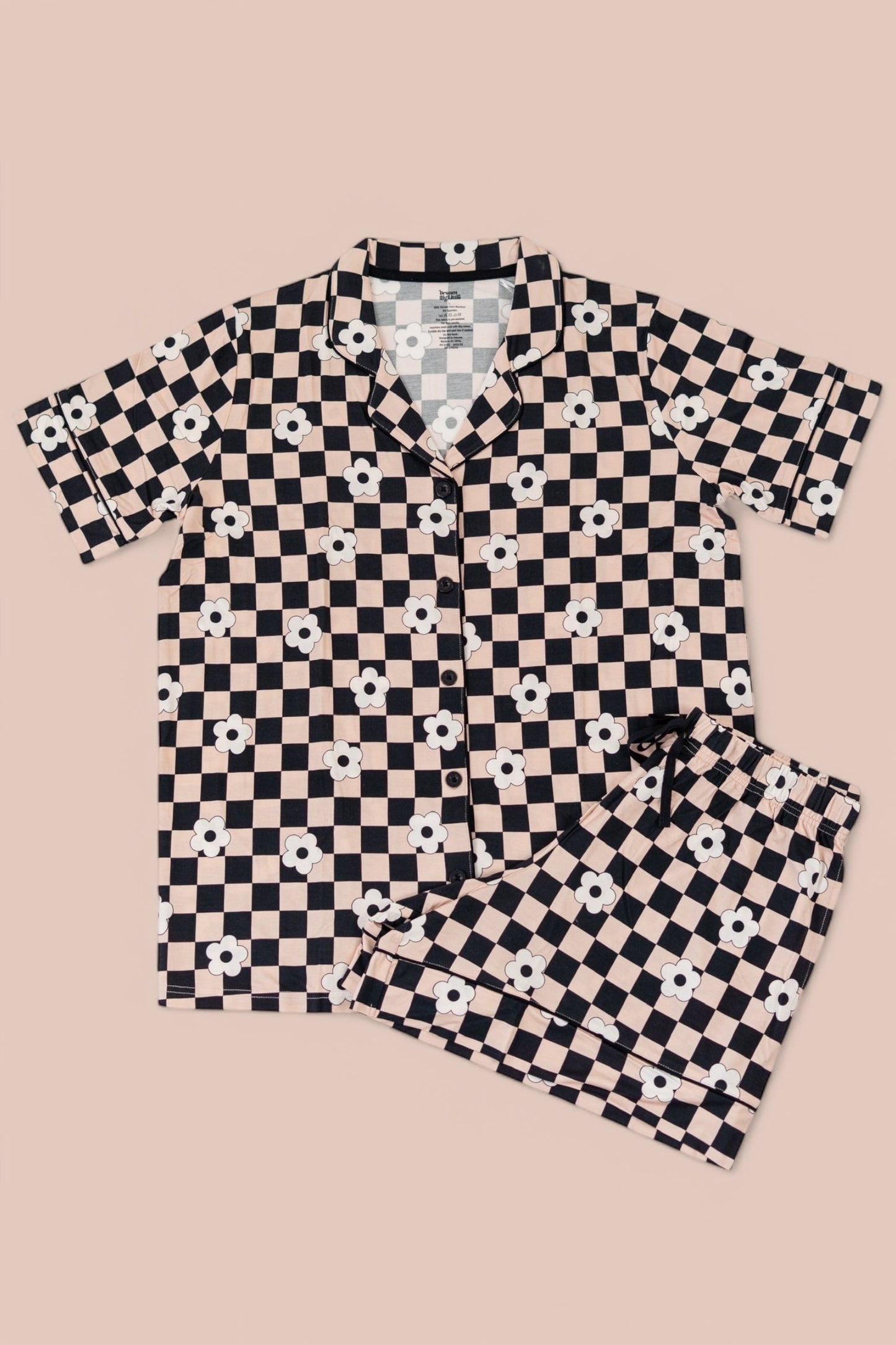 RETRO DAISY CHECKS WOMEN'S DREAM SHORT SET