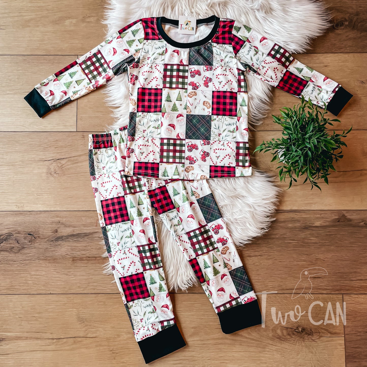 Christmas Farm Patchwork PJ Set