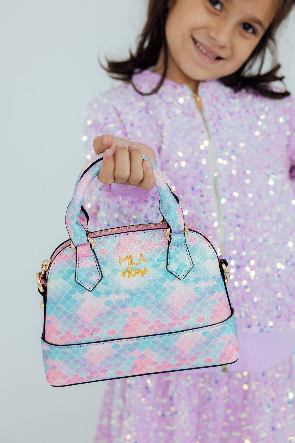 Mermaid Glitter Girl's Crossbody Purse