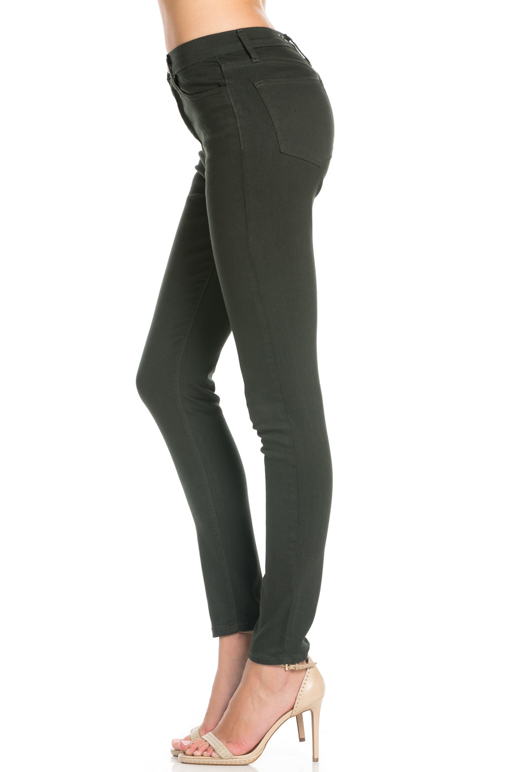 That's Jean-ius High Waisted Skinny Jeans in Olive