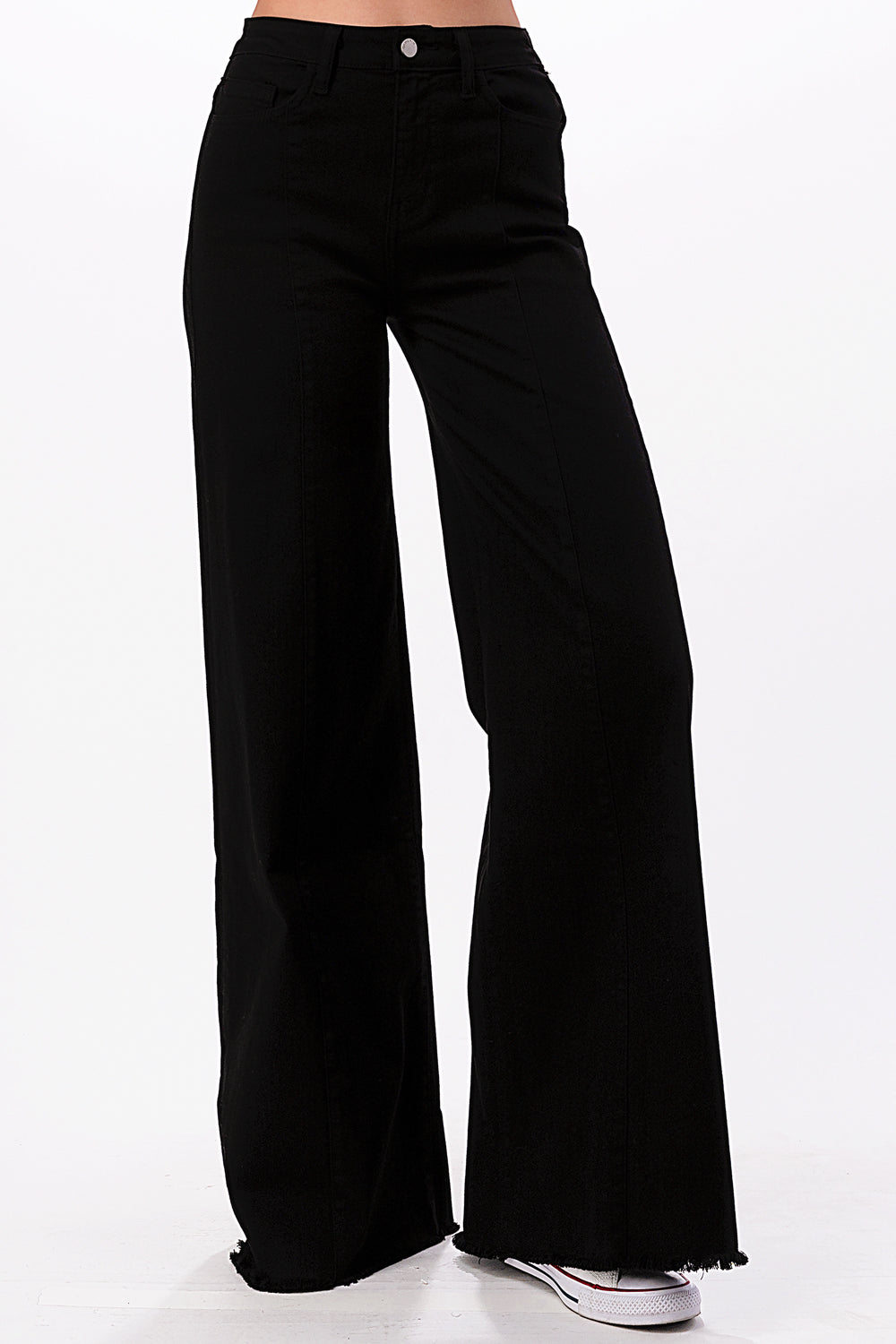 505 Wide Leg Denim Jeans in Latte