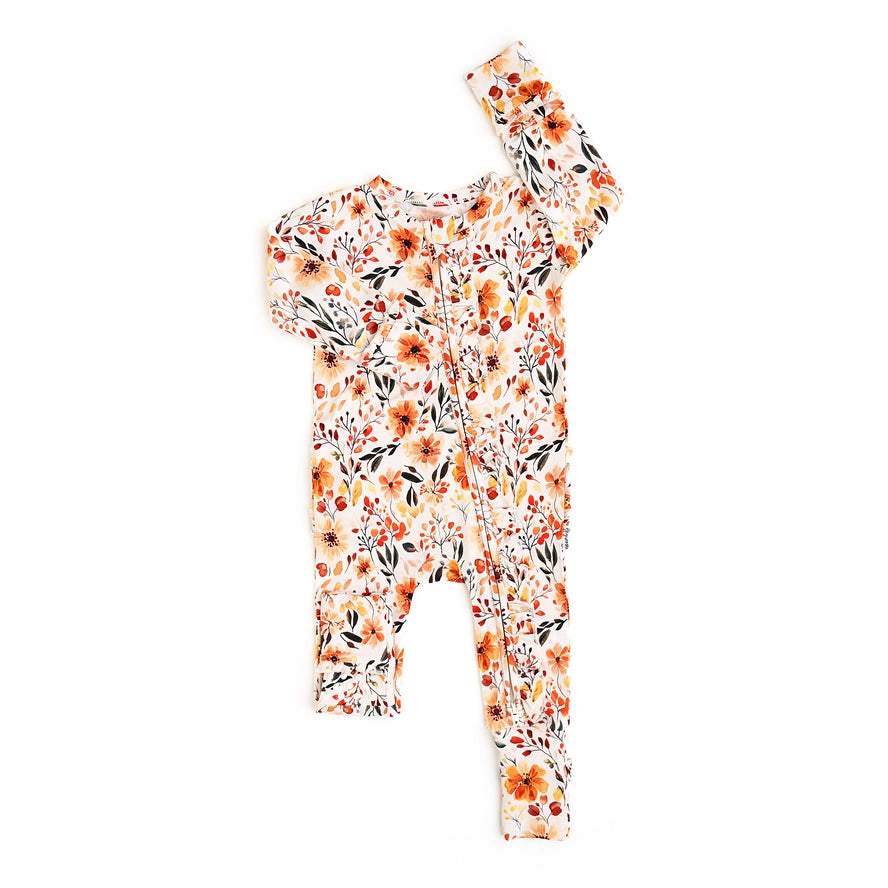Gigi and Max: Phoebe Ruffle Bamboo Zippy Romper