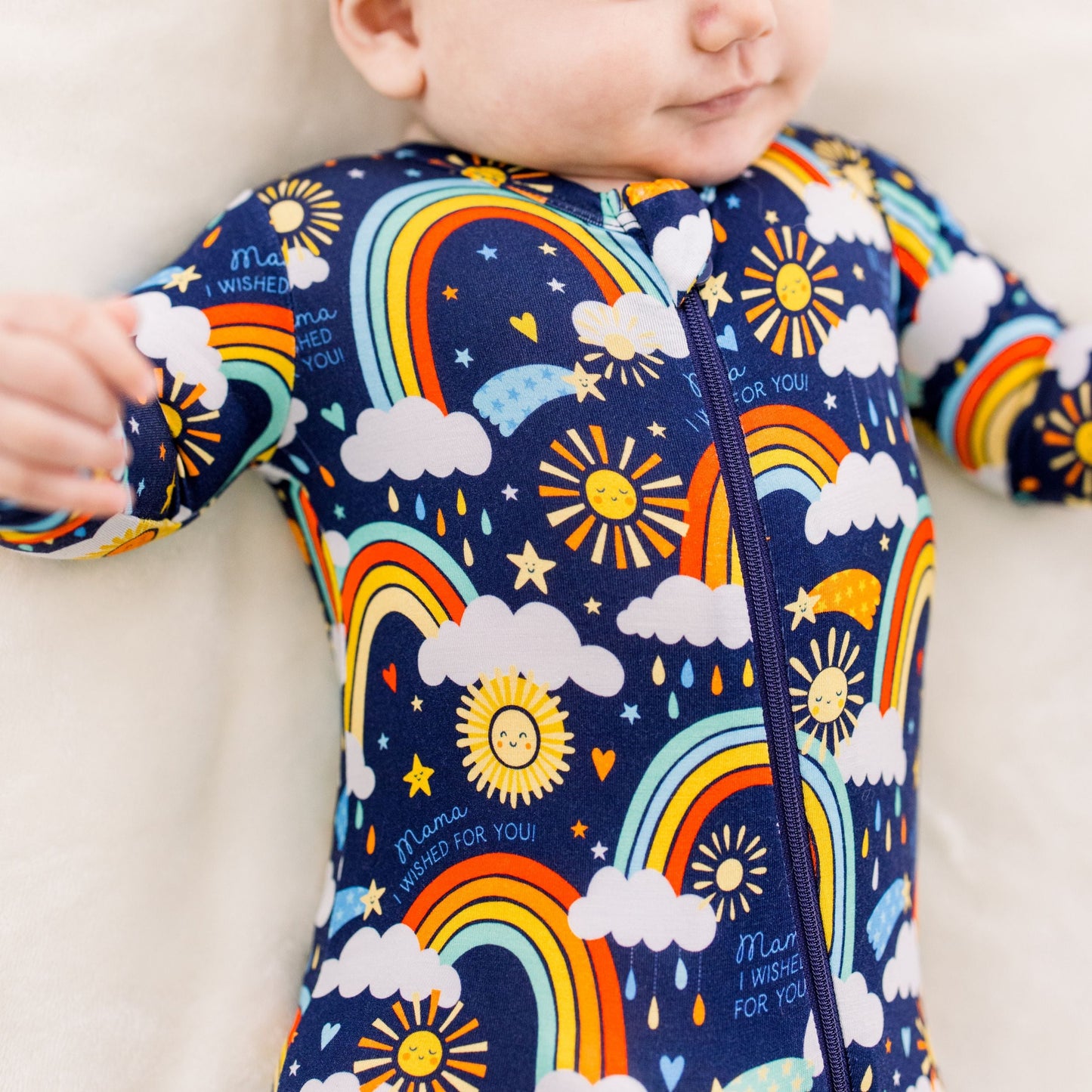 The Second-Skin Footie | Here Comes the Sunshine (Blue) | "Mama, I Wished for You"