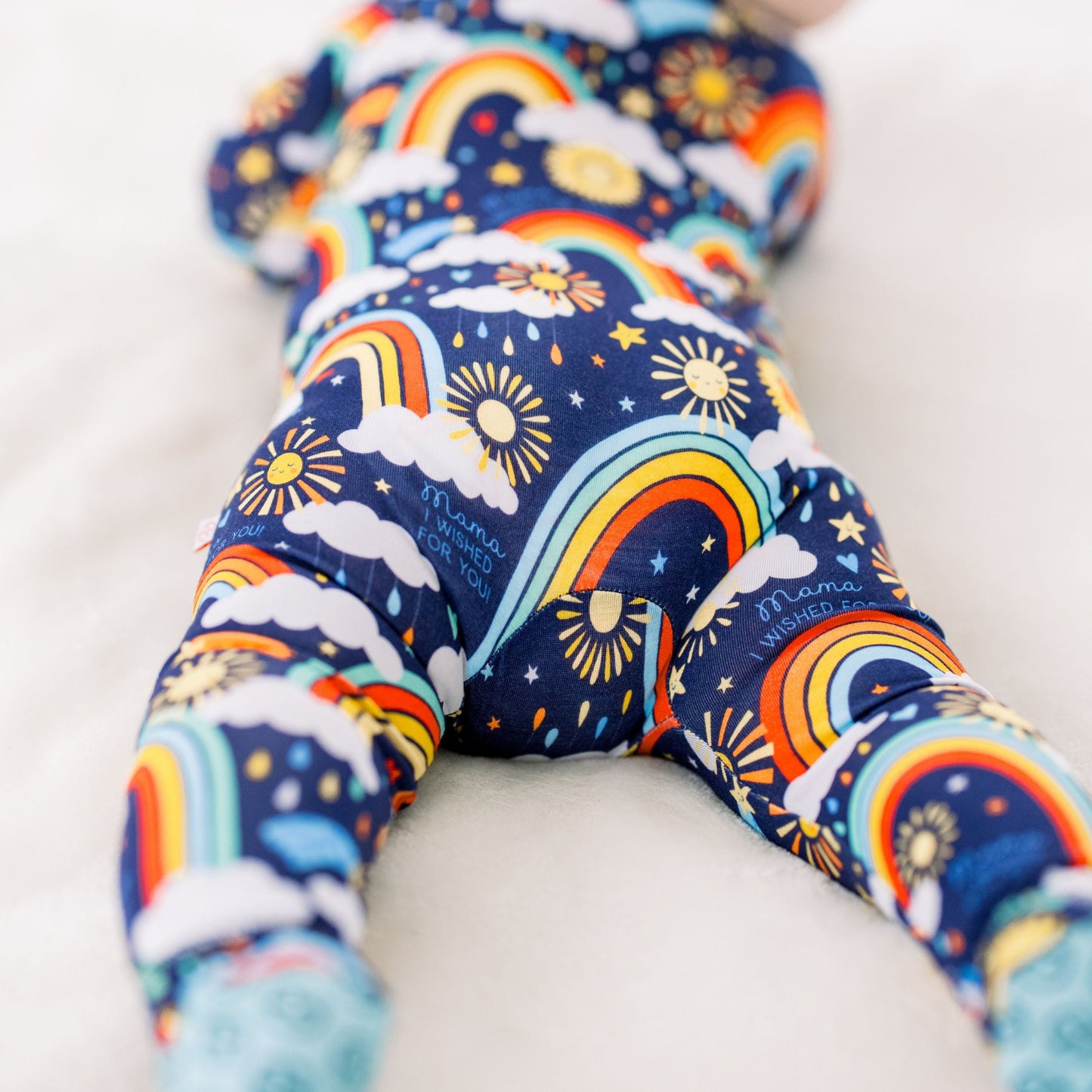 The Second-Skin Footie | Here Comes the Sunshine (Blue) | "Mama, I Wished for You"