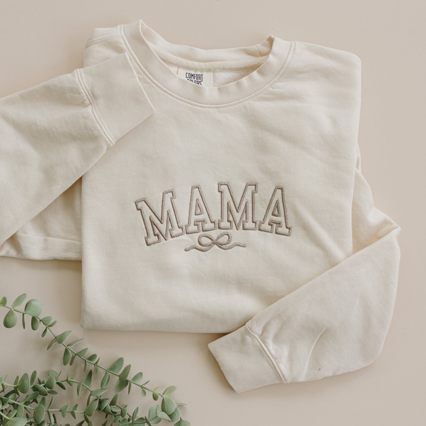 Women's Custom Embroidered Comfort Colors Tee - Mama or Mother's Day Designs