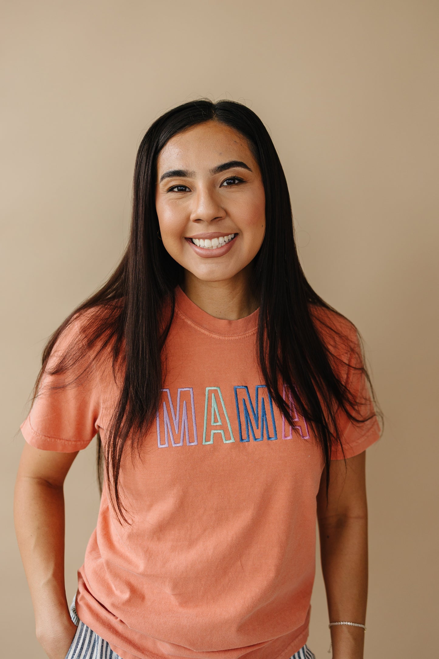 Adult Custom Embroidered Comfort Colors Tee