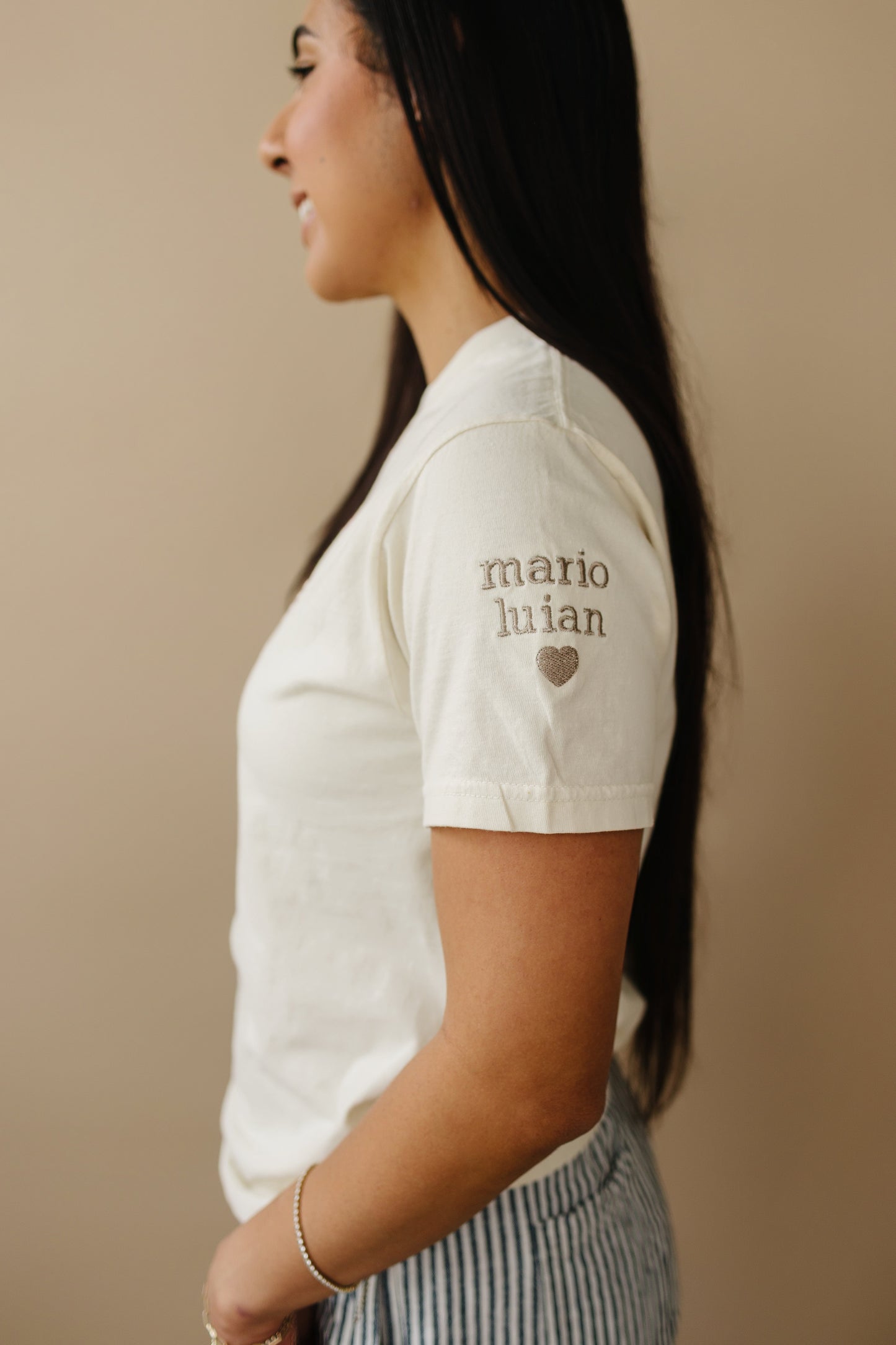 Women's Custom Embroidered Comfort Colors Tee - Mama or Mother's Day Designs