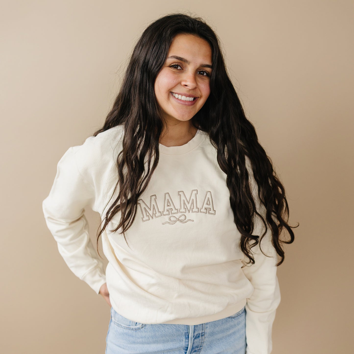 Women's Custom Embroidered Comfort Colors Tee - Mama or Mother's Day Designs