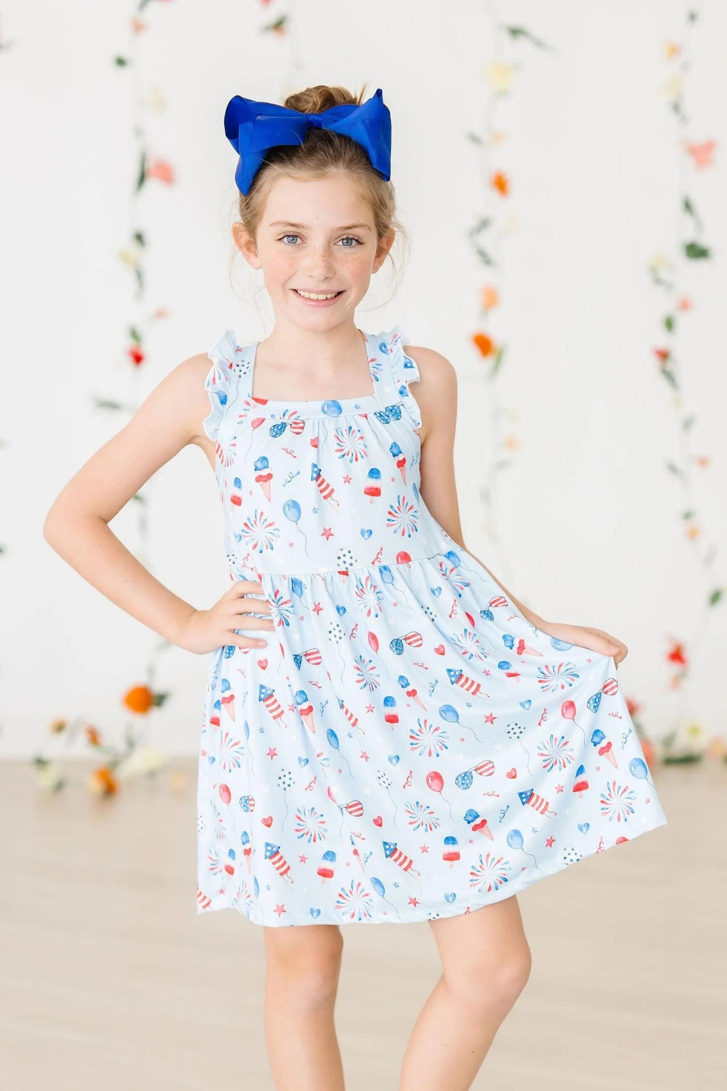 Mila & Rose: "Baby You're a Firework" Ruffle Cross Back Dress