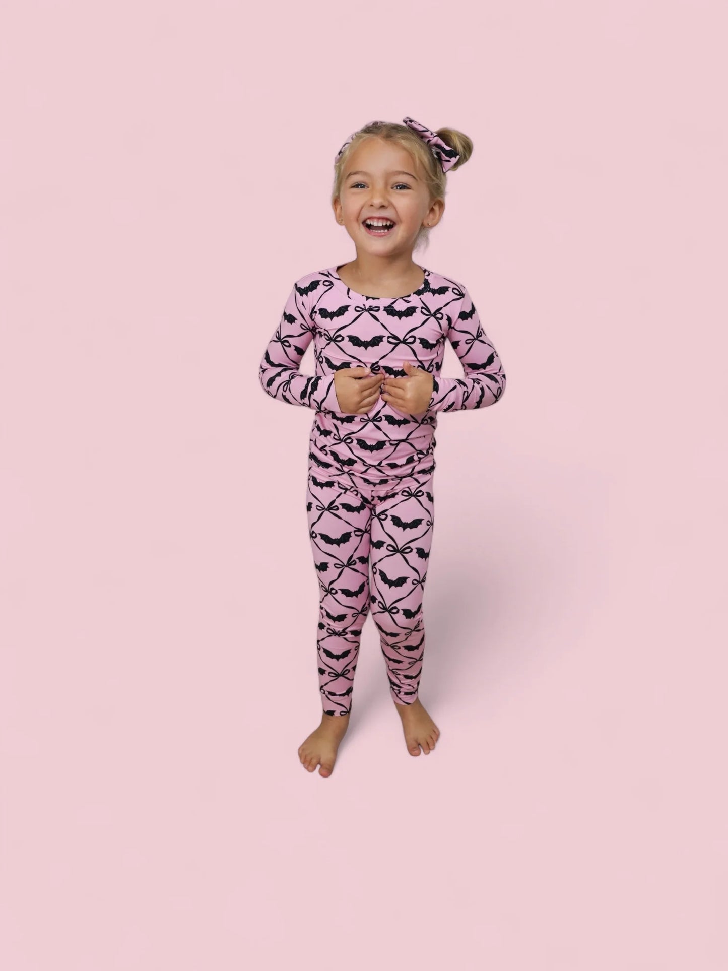 Dream Big: Batty Bows Bamboo Two Piece Set