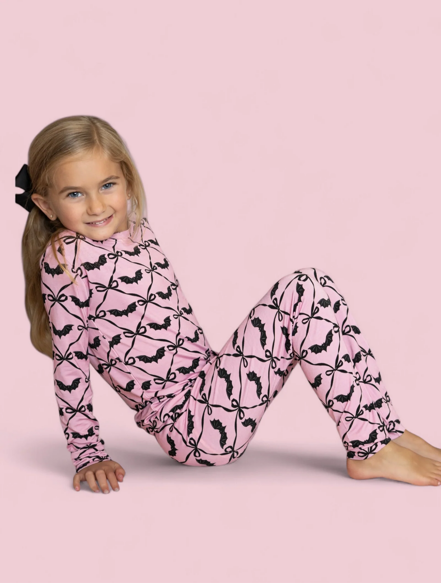 Dream Big: Batty Bows Bamboo Two Piece Set