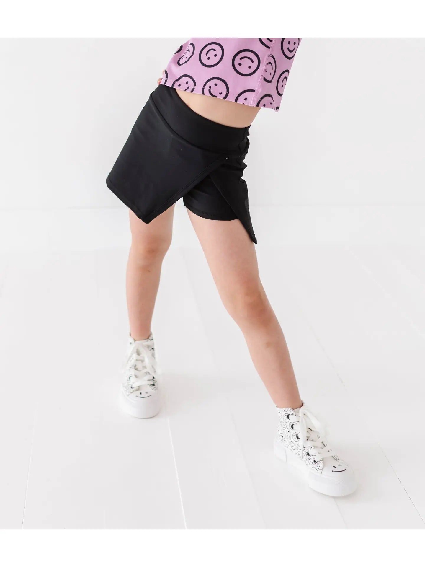 Made By Molly: Black Side Split Active Skort