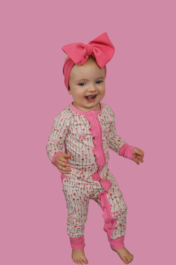 Dream Big: Blooms & Bows Ruffle Bamboo Zippy