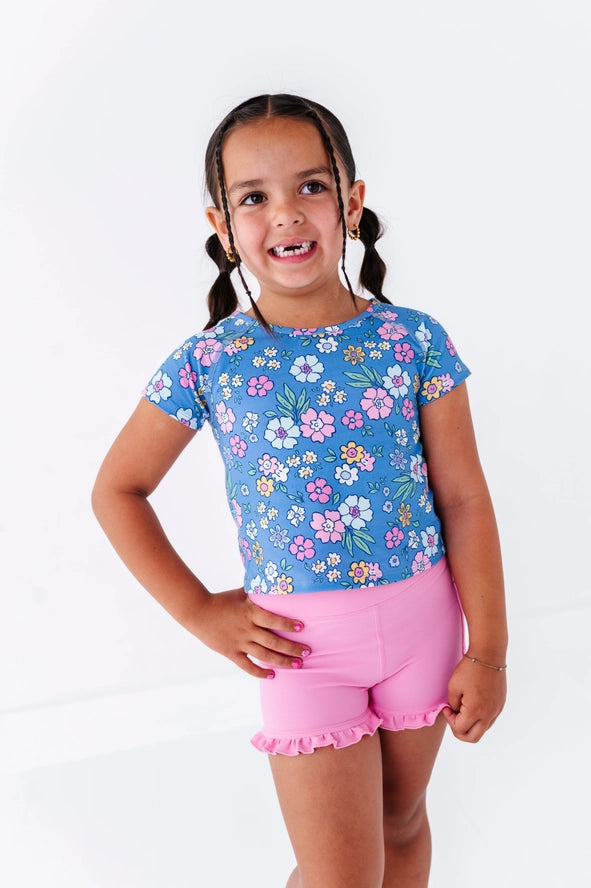 Made By Molly: Bluebird Garden Print Girls Tulip Tee