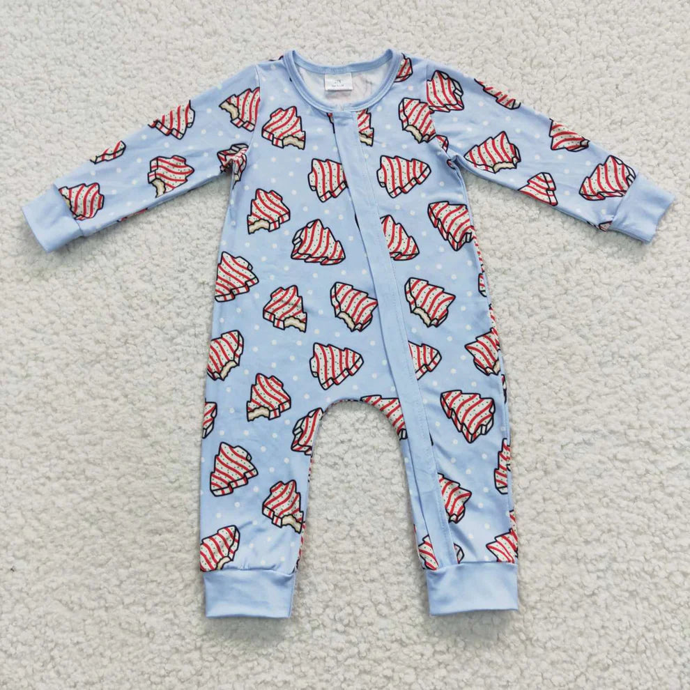 Christmas Tree Snack Cake Print PJ's