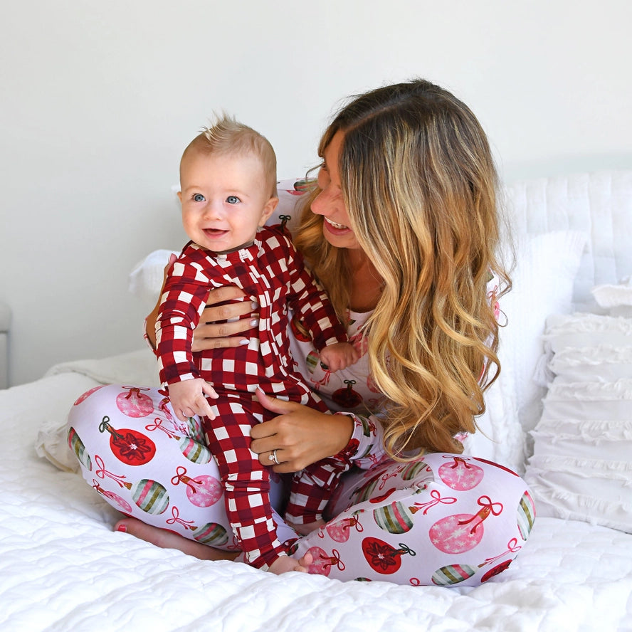 Gigi and Max: Emery Plaid Bamboo Zippy Romper