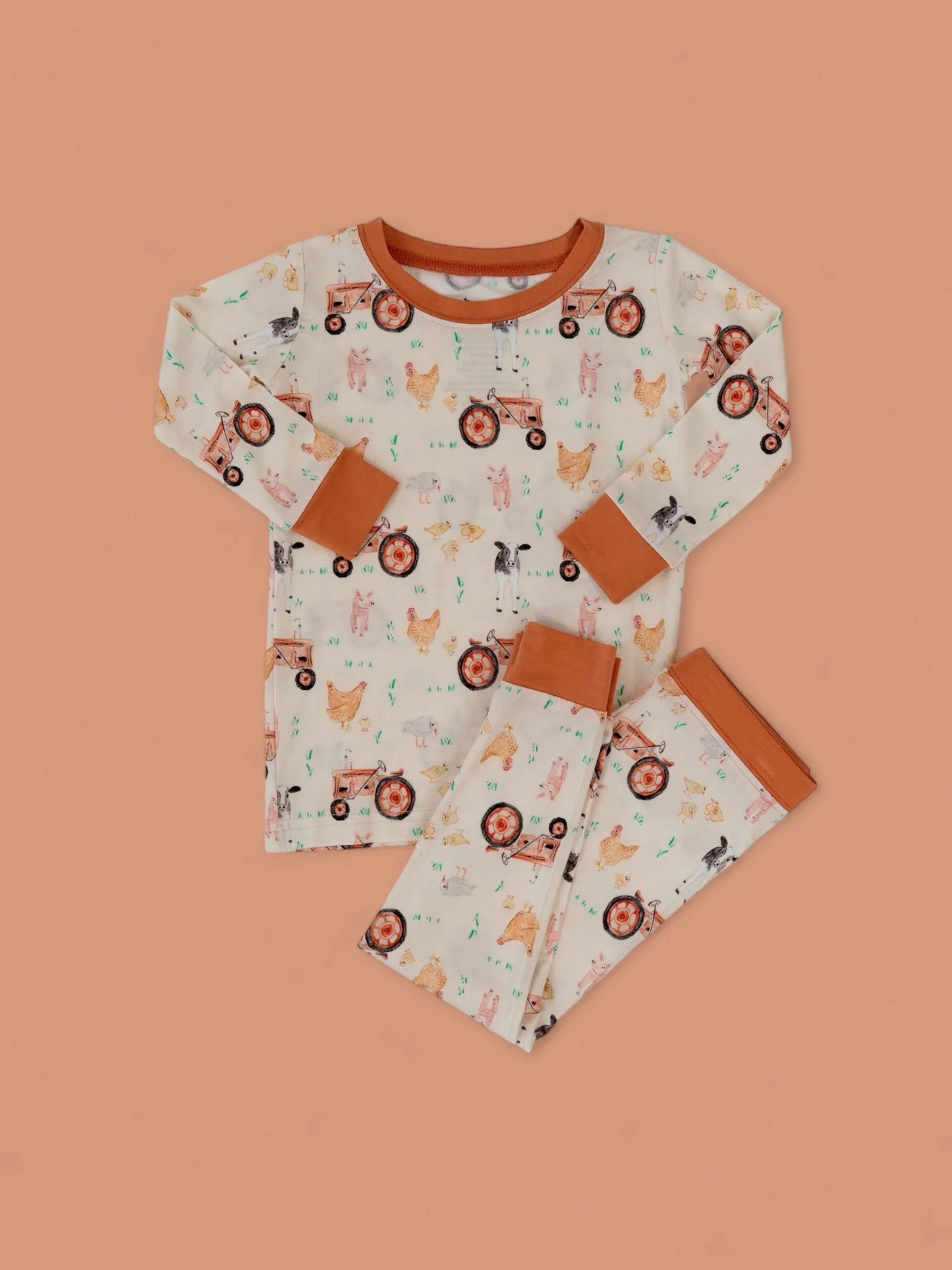 Dream Big: Farmyard Friends Bamboo Two Piece Long Set