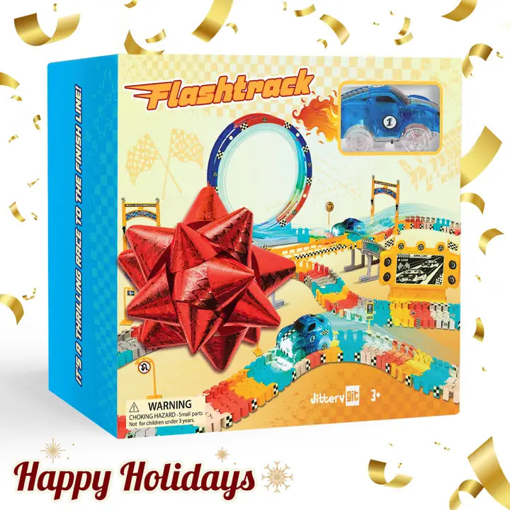 Jittery Git: Flashtrack Glow in the Dark Racing & Building Track Set