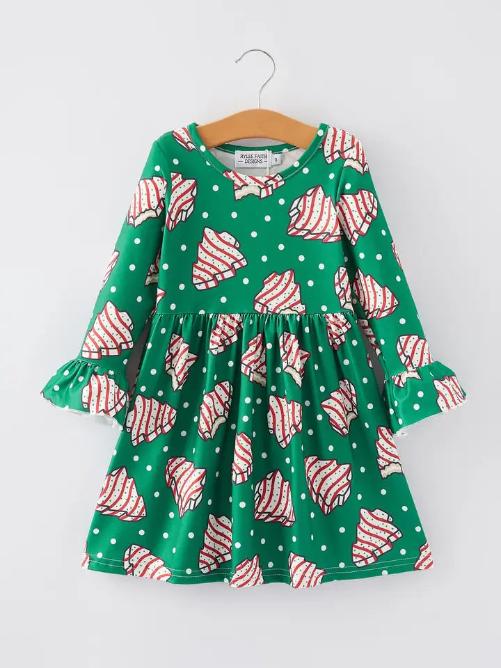 Christmas Tree Cakes Twirl Dress