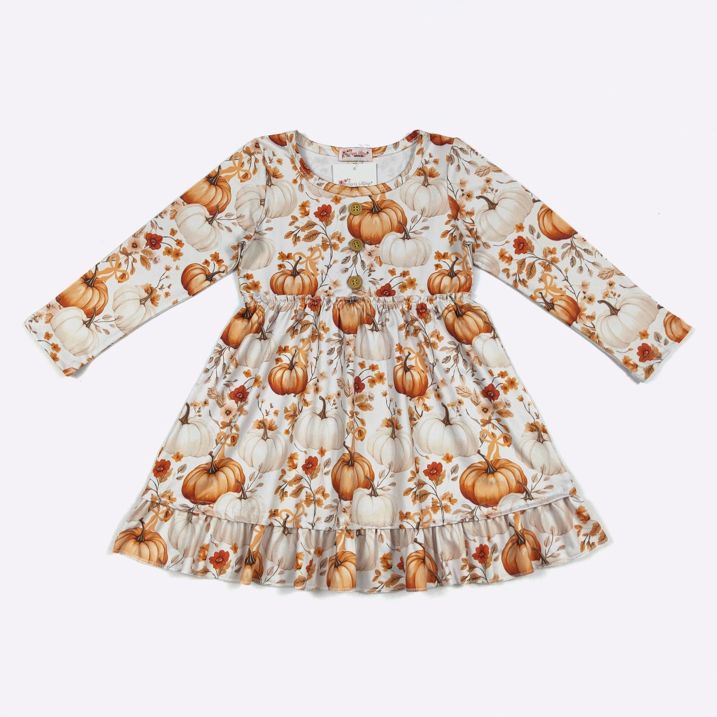 Harvest Pumpkin Girls Dress