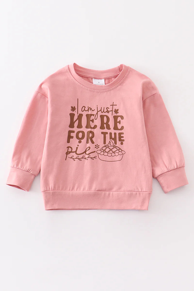 Pink Here for the Pie Crewneck