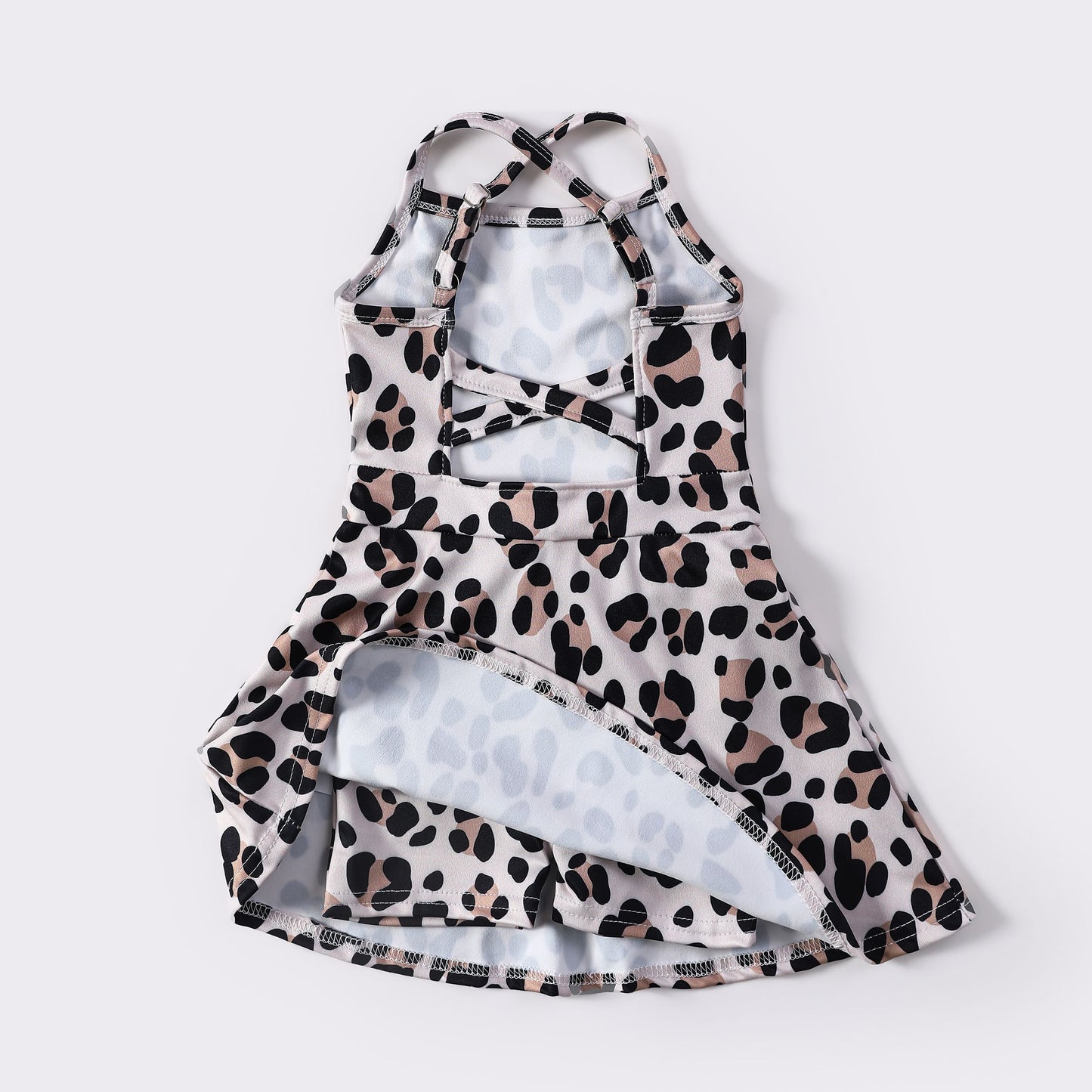 Leopard Athletic Girls Dress