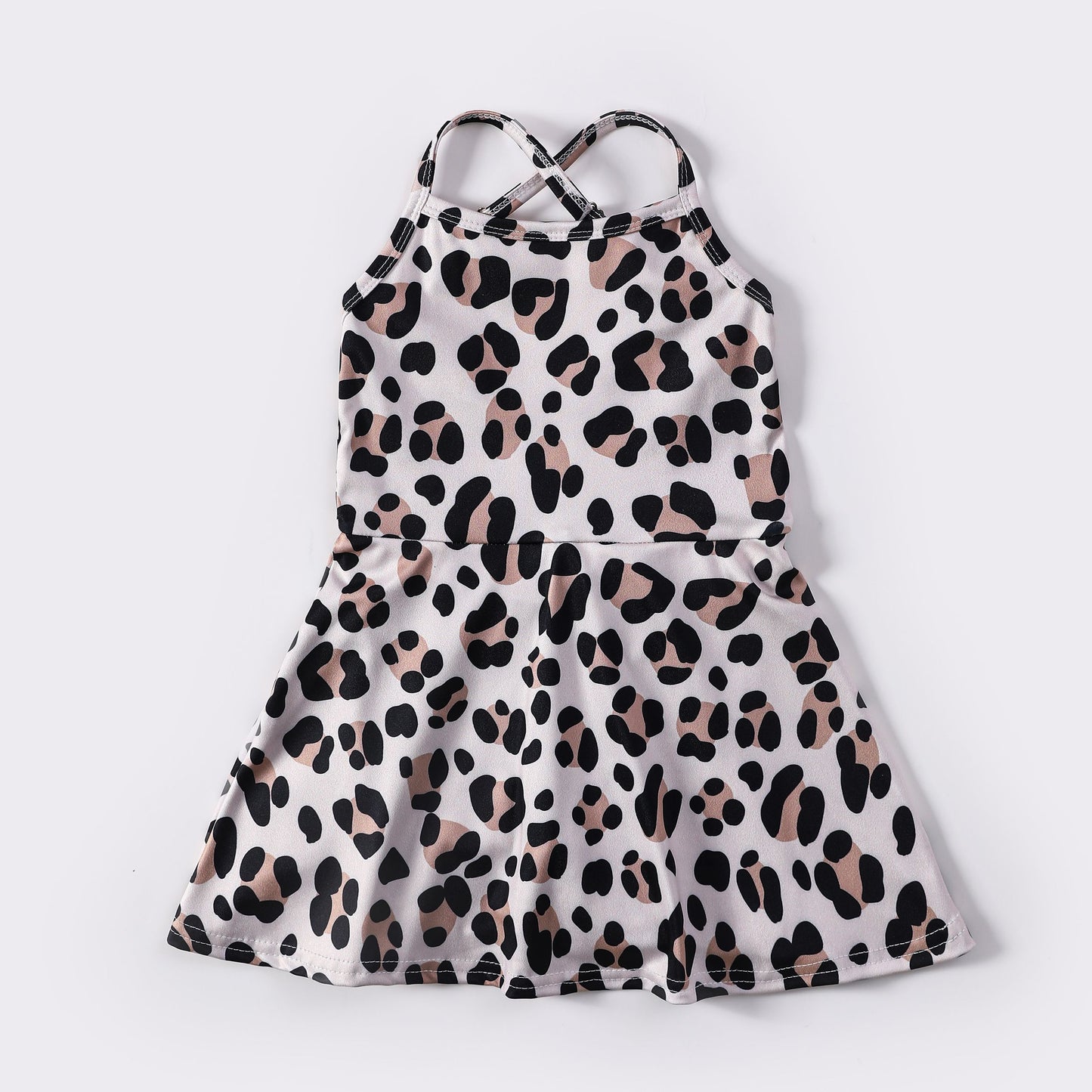 Leopard Athletic Girls Dress