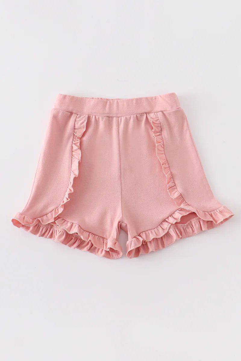 Pink Ruffle Shorts