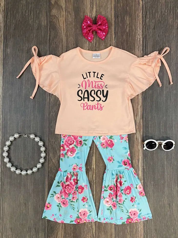 Little Miss Sassy Pants Bell Bottom Set