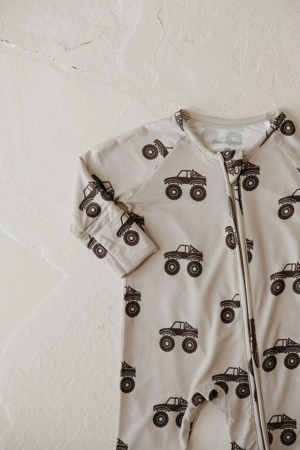 Forever French Baby: Monster Truck Bamboo Zippy