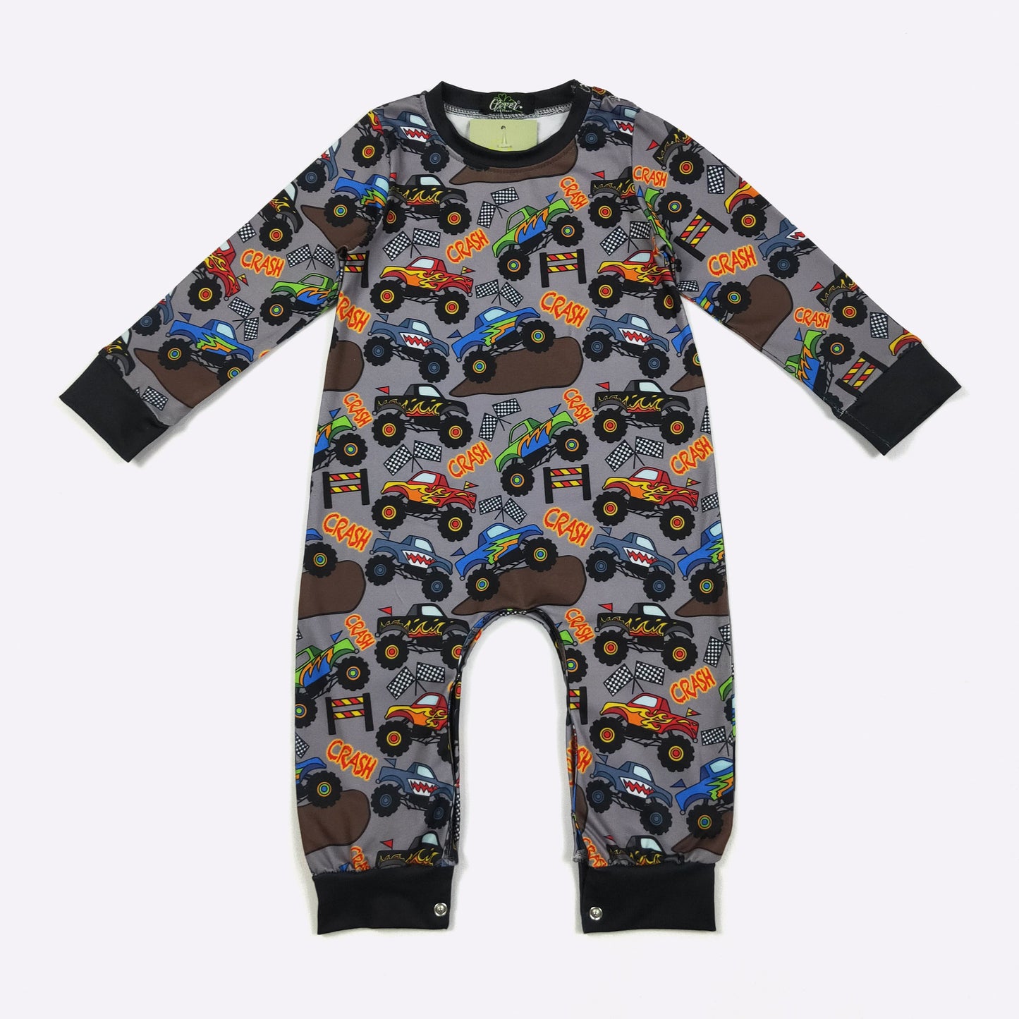 Monster Trucks Romper