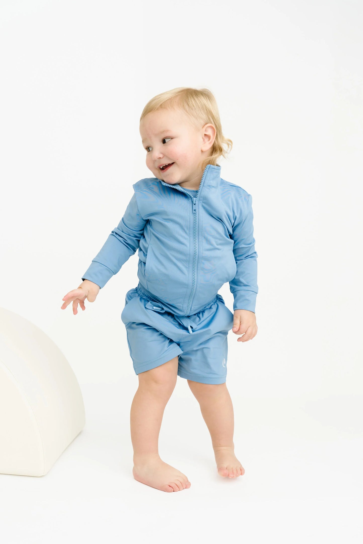 Little One Shop: Ocean Blue Active Zip Jacket